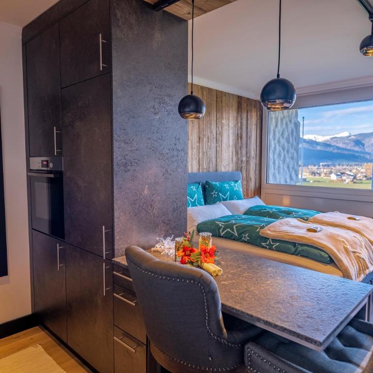 Wolfgangsee Appartements - Panorama Blick, Parkplatz, Balkon - Studio with Lake View - 39