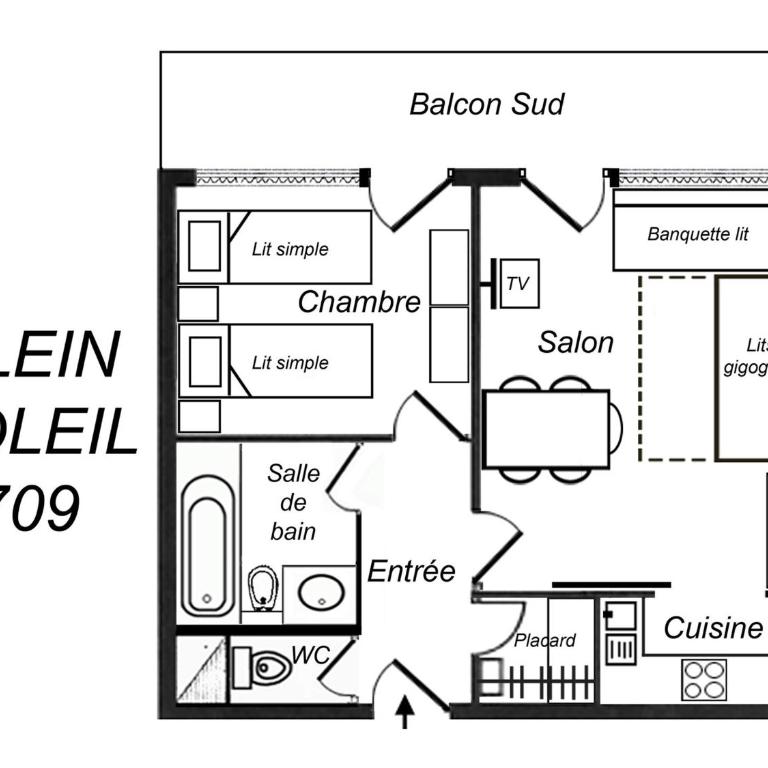Appartement lumineux et cosy sur les pistes, balcon et WIFI - FR-1-182-13 - Apartment (5 Erwachsene) - 4