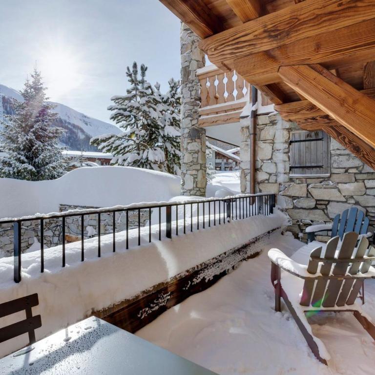 Luxueux 4 pièces avec balcon, cheminée et services conciergerie à Val-d'Isère - FR-1-694-65 - Apartment - 2