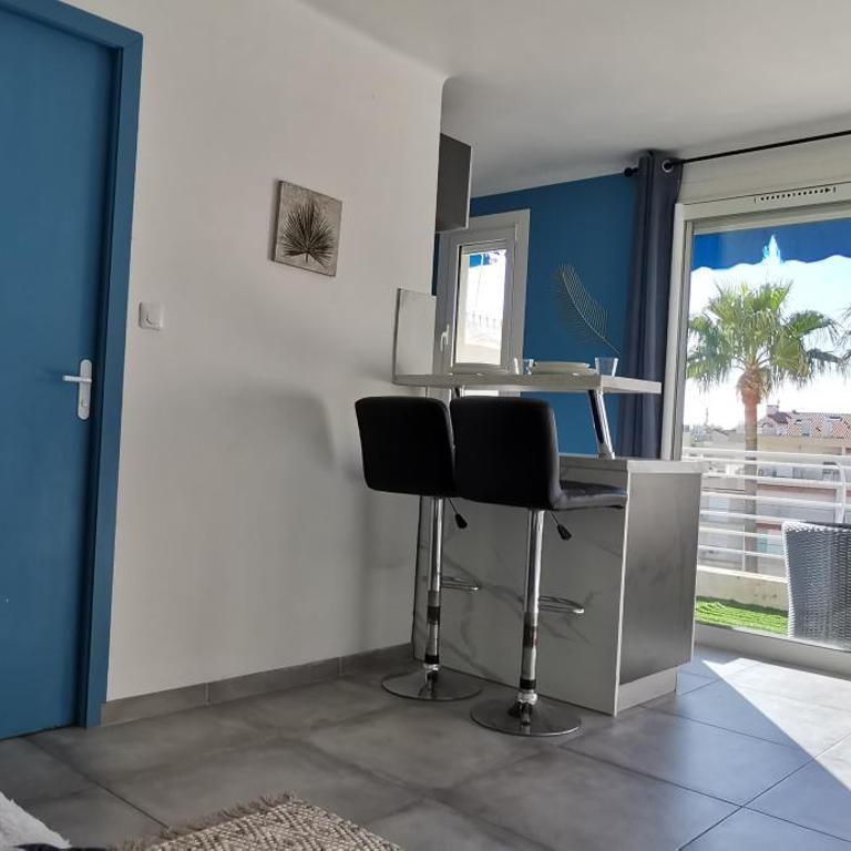Cannes Pointe Croisette studio plage 2 min à Pieds - Appartement 1 Chambre - 7