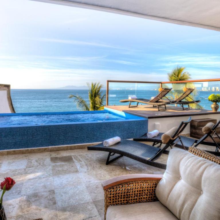 Vallarta Shores Beach Hotel - Suite de 3 dormitorios con piscina privada - 7