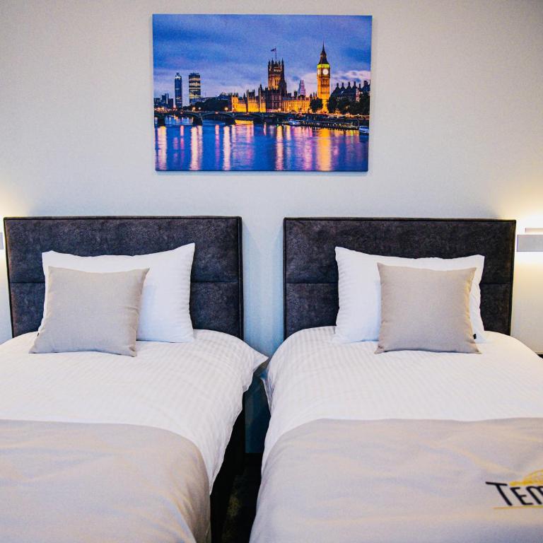 Templum apartments - Slavija square - Deluks Dvokrevetna Soba sa Bračnim Krevetom i Tušem - 4