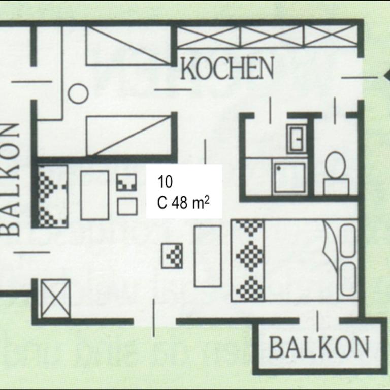 Ferienwohnungen Fiala-Köfer - Comfort Apartment mit 1 Schlafzimmer und Balkon - 2