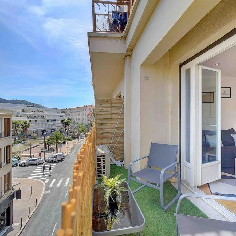Le Max et Leo - 600m plage - Verrière côte d'Azur - Appartement avec Balcon - 6