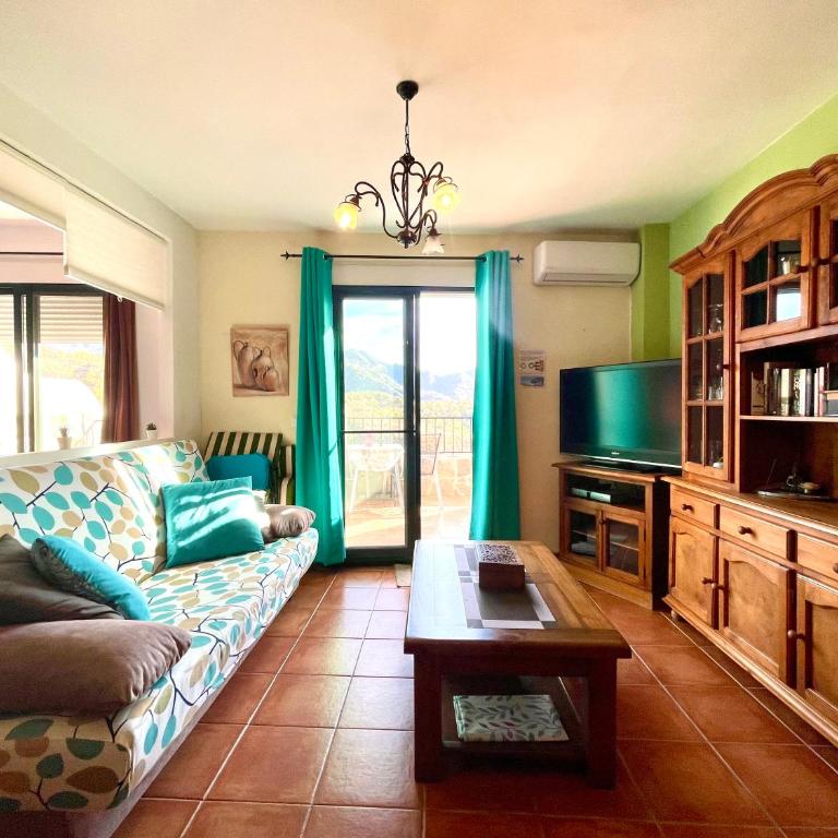 Apartamentos Axarquia , Frigiliana, terraza privada con vistas a la montaña rio y al mar - Apartamento de 1 dormitorio - 54