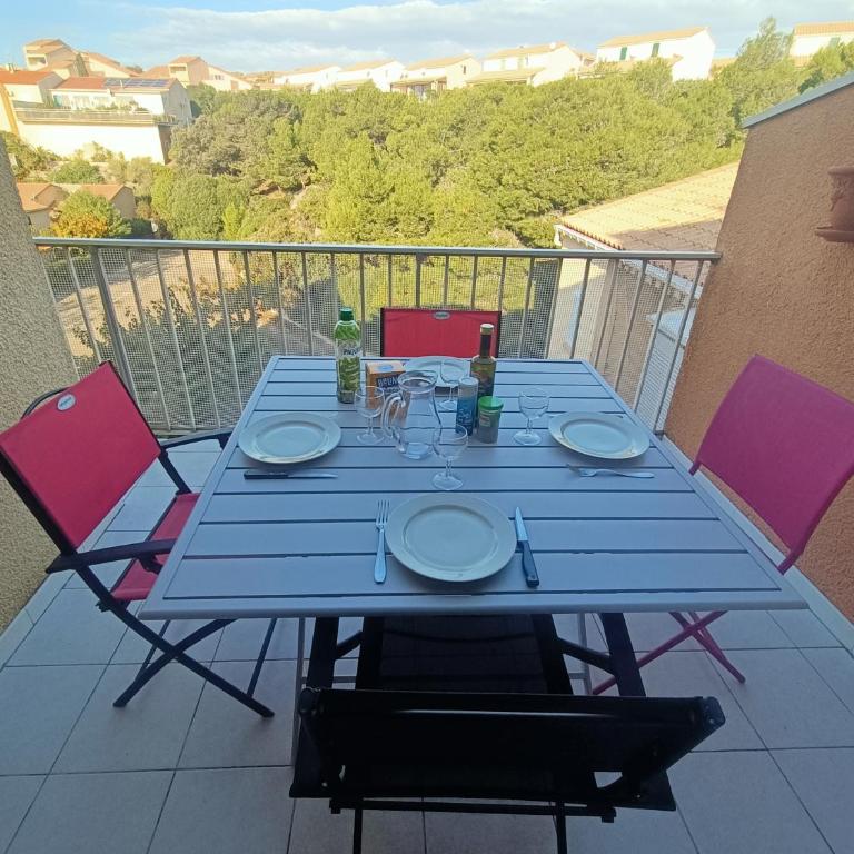 Appartement T2 Cabine, mezzanine Saint Pierre la mer 4oliv41 - Apartamento con terraza - 1