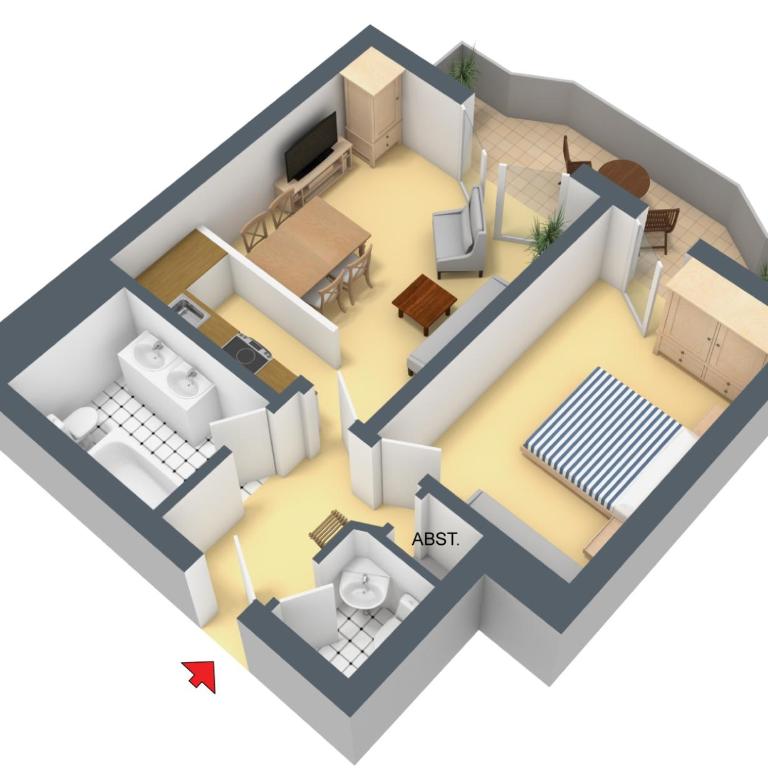 Ferienwohnung Eichhorn - Apartamento con balcón - 13