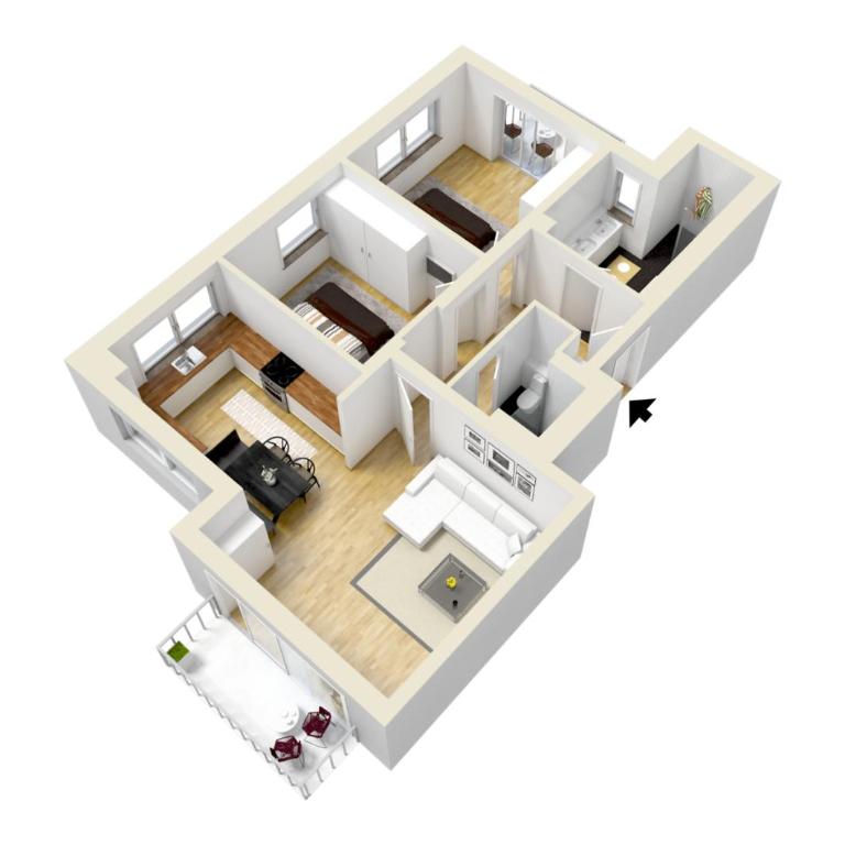 Monusse Boid Wohnung 11 - Apartment mit Balkon - 32