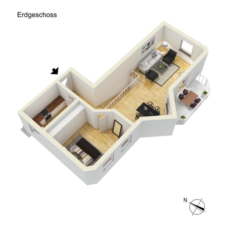Ferienanlage Neuschwansteinblick Ferienwohnung 101 - Apartment mit Blick auf die Berge - 12