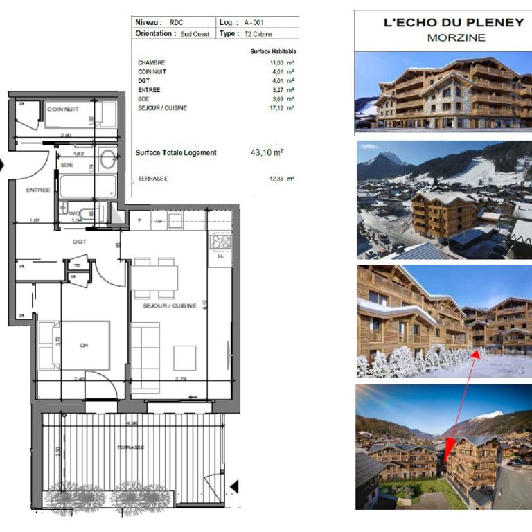Echo du Pleney A001 - Apartamento de 2 dormitorios - 13