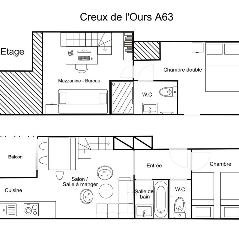Charmant Duplex Rénové 3 Pièces - Skis Aux Pieds, Capacité 5/6 - FR-1-182-111 - Appartement (6 Adultes) - 16