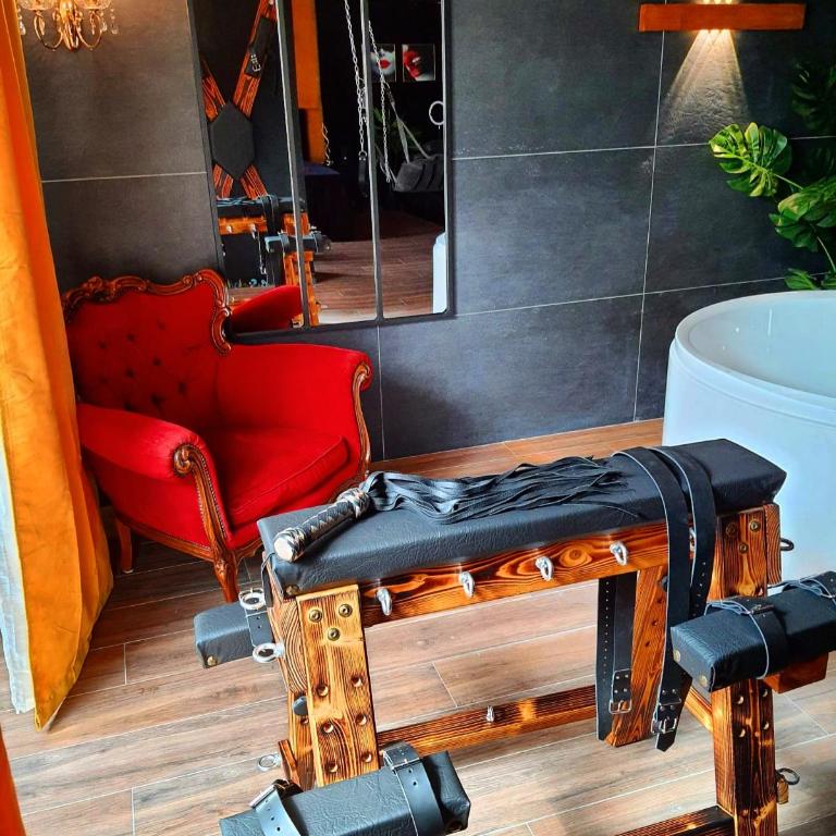 La loveroom bdsm de Nice " la chambre luxe des désirs " - Appartement 1 Chambre - 10