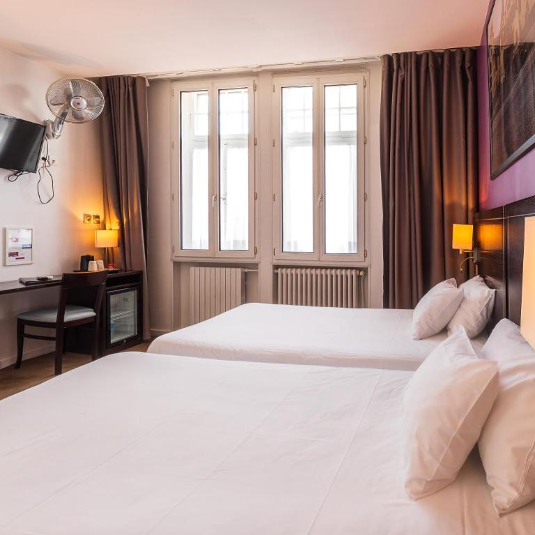 Hôtel Le Mondon Metz - Chambre Lits Jumeaux Confort - 9
