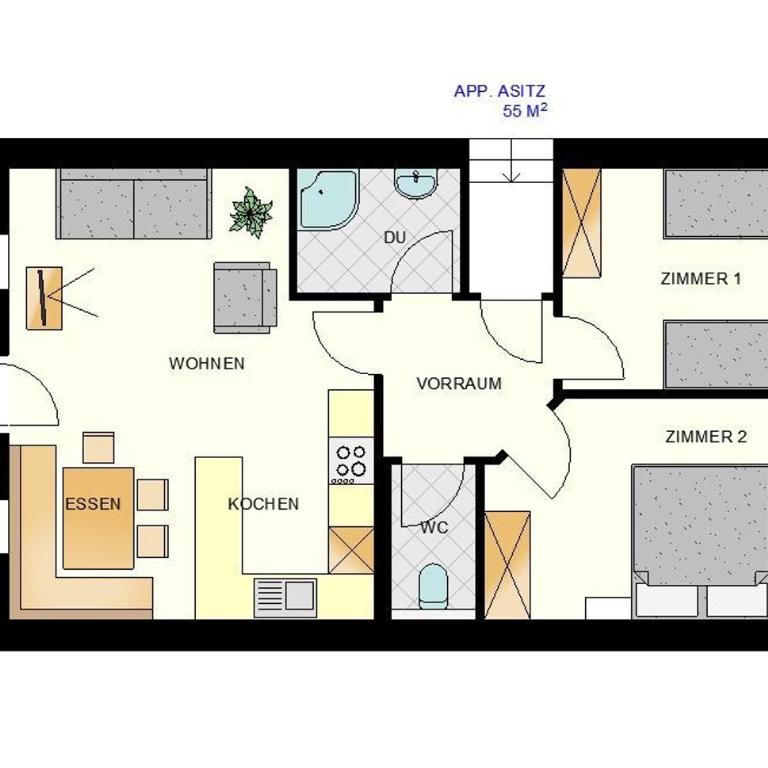 Ferienhaus Niedermoser - Apartment mit 2 Schlafzimmern - 37