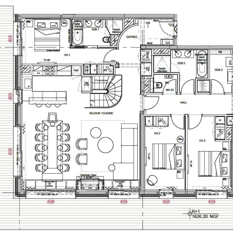 Luxueux Appartement 5 Chambres avec Spa et Terrasse Spacieuse au Rond Point des Pistes, Les Allues - FR-1-613-50 - Appartement (10 Adultes) - 3