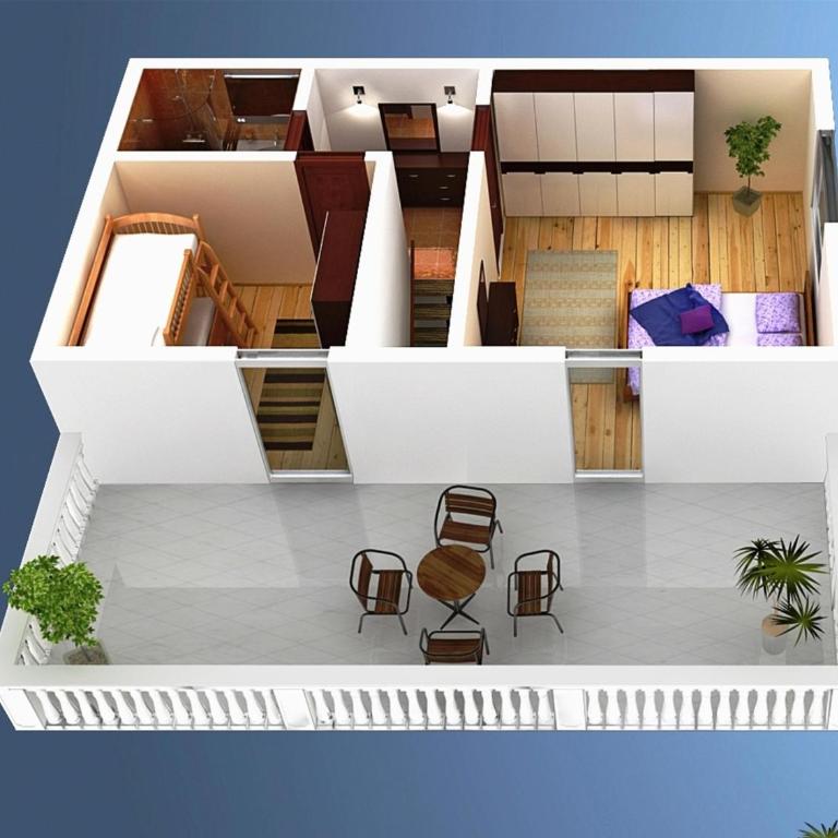 Bigova Sea Views Apartments - Apartman s 3 Spavaće Sobe, Terasom i Pogledom na More - 31