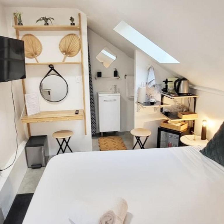 Chambre - Bed & Breakfast - Plage 50m - Résidence - Apartment mit 1 Schlafzimmer - 1