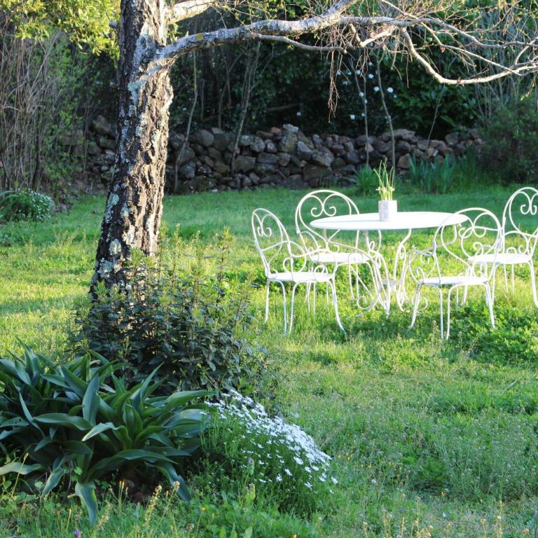 Mas Les Romarins, 10 min d'Uzès, piscine et grand jardin clos, jeux, nid de repos et base pour activités dans le Gard - Villa - Vue sur Jardin - 5