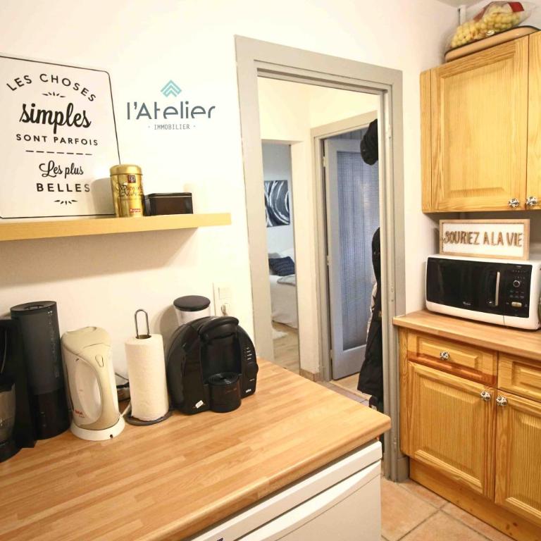 T2 Centre Village - Proximité télécabine - Vue montagne Plein Sud - Terrasse couverte - Balcon - Chambre 1 Lit double en 160 - Salon 1 canapé convertible en 140 - Cuisine séparée - Apartment mit 1 Schlafzimmer - 4
