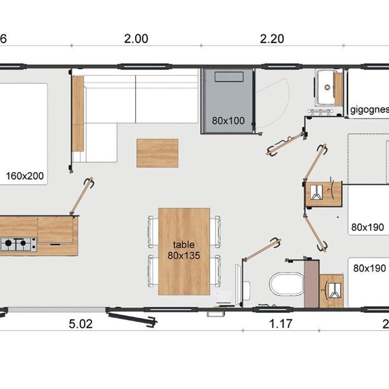 Camping l'Oso - Mobile Home - 5
