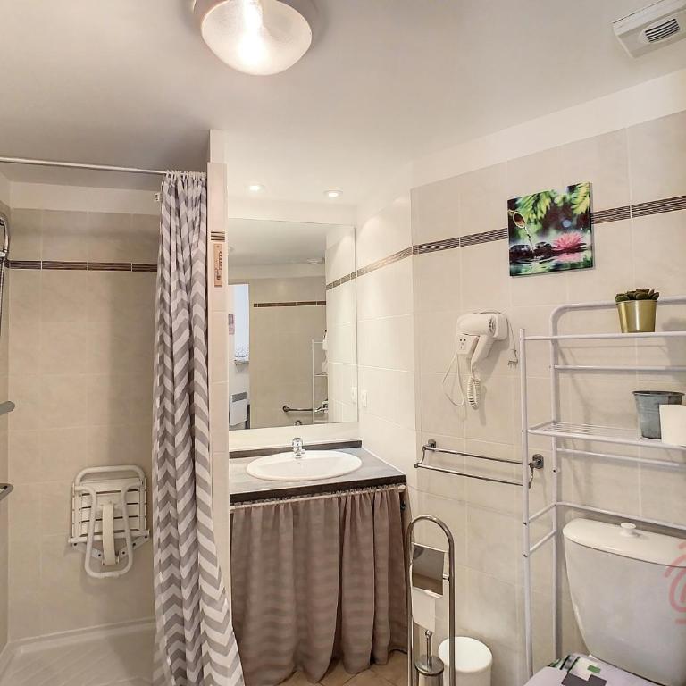 Appartement F2 Climatisé avec Terrasse et Parking à 700m des Thermes de Lamalou Les Bains - FR-1-451-121 - Appartement 1 Chambre - 9