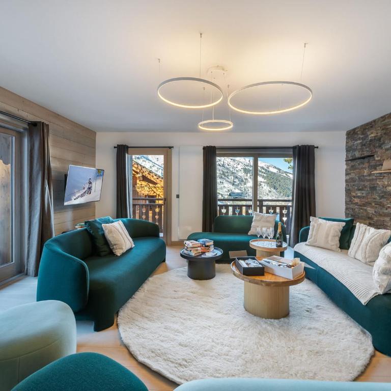 Appartement moderne avec cheminée et parking à Méribel - FR-1-565-62 - Appartement - 1