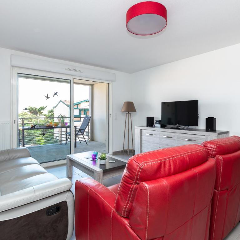 Superbe appartement neuf à deux pas de la plage avec balcon et parking privé à Capbreton - FR-1-239-387 - Appartement 2 Chambres - 3