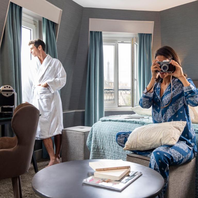 Hôtel Plaza Étoile - Chambre Deluxe Double ou Lits Jumeaux - 8