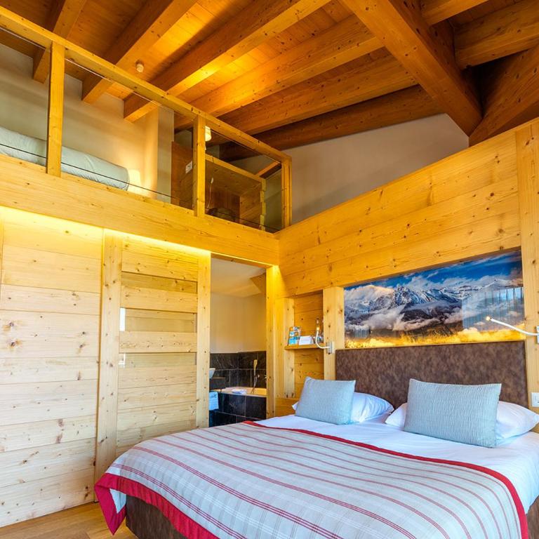 Nendaz 4 Vallées & SPA 4* Superior - Zimmer im Zwischengeschoss mit Aussicht - 10