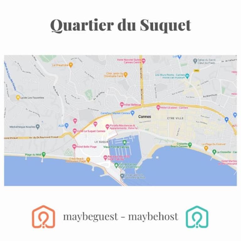 C048 Studio Spacieux proche Plages et Palais - Studio mit Balkon - 10