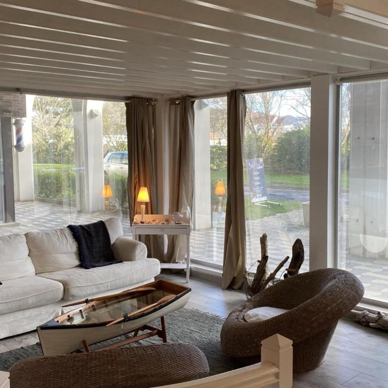 Grand Duplex en Front de Mer avec 3 Chambres, Animaux Acceptés, Equipements Complets, Cabourg - FR-1-487-321 - Appartamento (6 Adulti) - 7