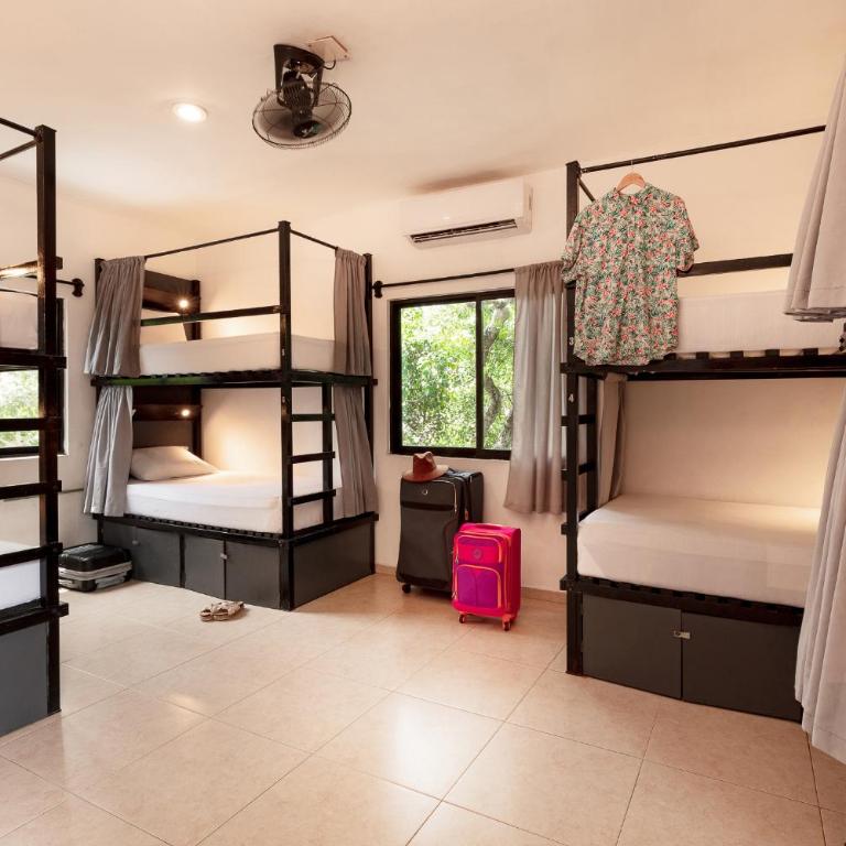 Che Tulum Hostel & Bar Adults Only - Cama en habitación compartida femenina de 8 camas - 7
