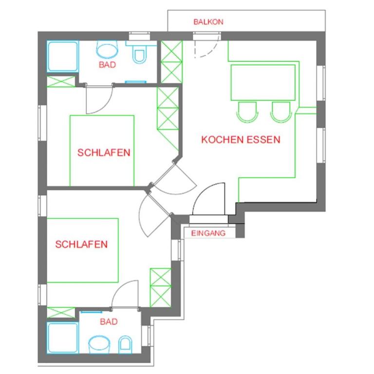 Ferienwohnung - Ferienhaus Kirchboden - Apartment mit 2 Schlafzimmern - 3