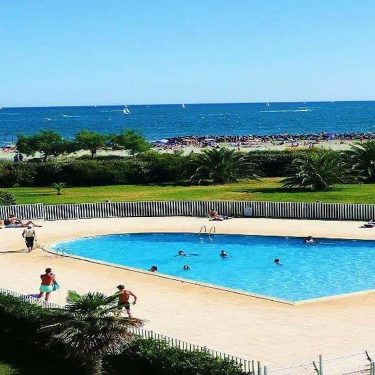 Les Rivages de Rochelongues, T3, piscine, clim, parking - Appartement 3 Chambres - 3