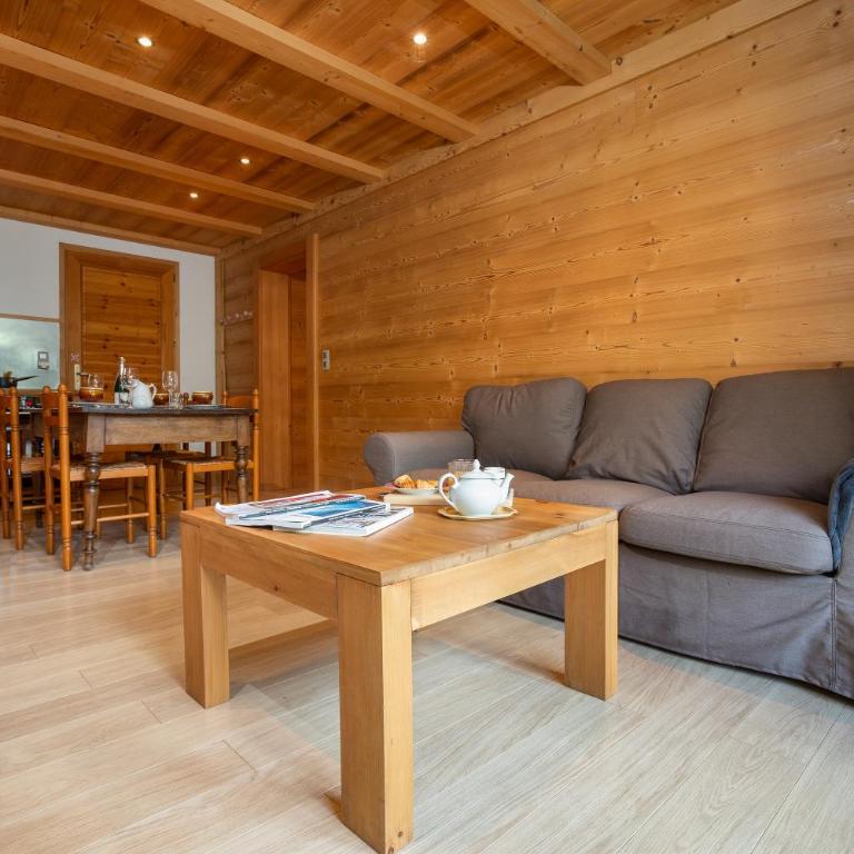 Apt La Sauvageonne in Servoz Balcony & Mountain views - Happy Rentals - Appartement avec Balcon - 5