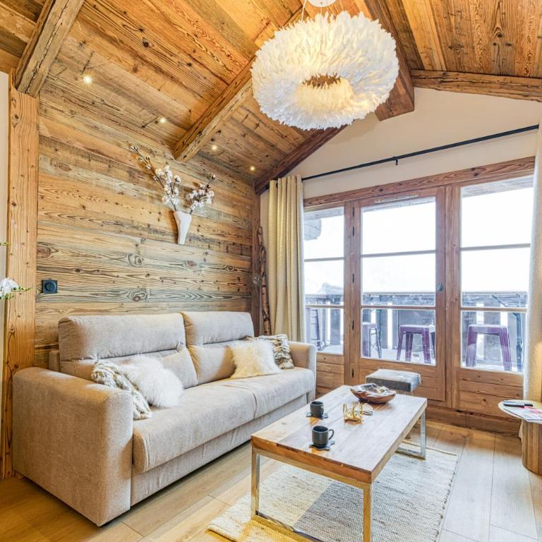 Appartement style chalet 5* vue Mont-Blanc - Arc 1950 - Appartement 2 Chambres - 5