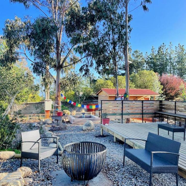 Cabaña en Tunquén con parrilla, fogón, piscina y bosque - Two-Bedroom House - 6