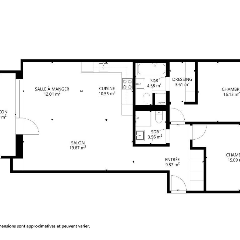 Sublime modern family apartment of 2 bedrooms - Apartment mit 2 Schlafzimmern - 27