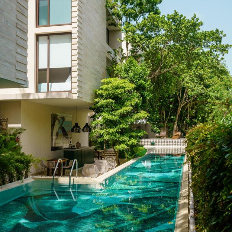 204 Hidden Gem apartment in the heart of Tulum w/ huge private terrace and pool for 6 Pax - Appartement 2 Chambres - 20