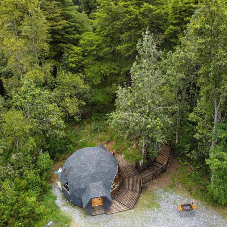 Hermoso domo en altura entre el bosque nativo + tinaja privada - One-Bedroom House - 5