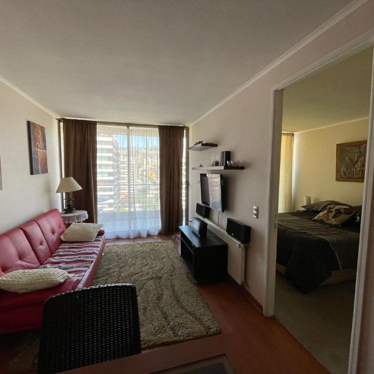 Comodo departamento en el centro de Viña - One-Bedroom Apartment - 6
