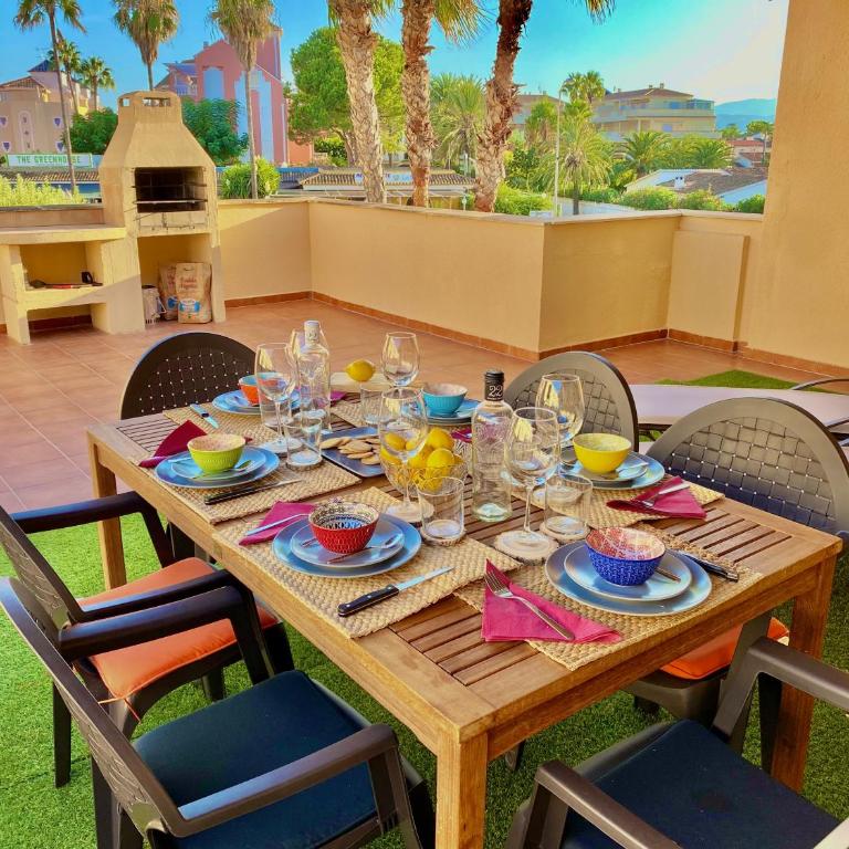 1ªLínea-50m de playa-Reformado-BBQ privada-Vistas al mar-3 terrazas - Apartamento con terraza - 1