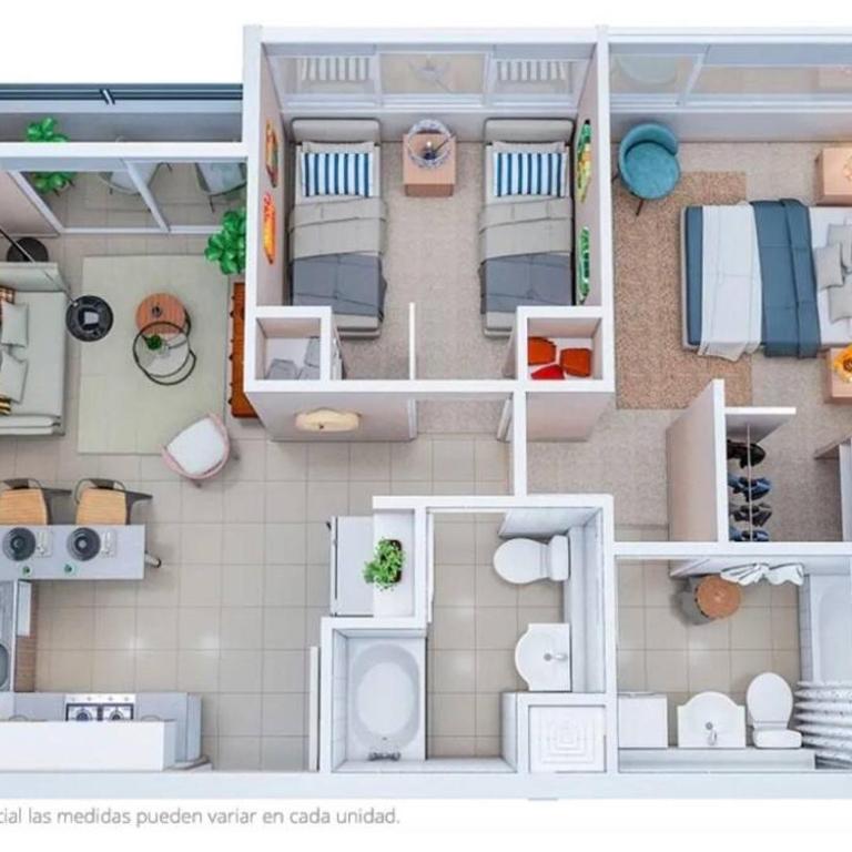 Dpto Equipado Condonominio Sector Puertas del Mar - Two-Bedroom Apartment - 2