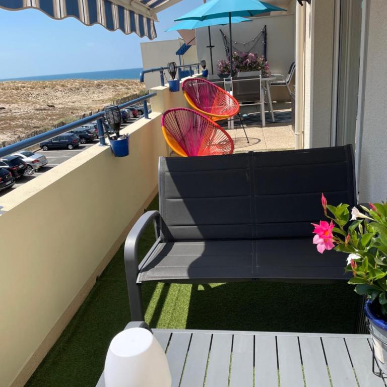 T3 FRONT DE MER LACANAU OCEAN - 22m2 TERRASSE -2 PISCINES -WIFI-PARKING - Apartment mit 2 Schlafzimmern - 2