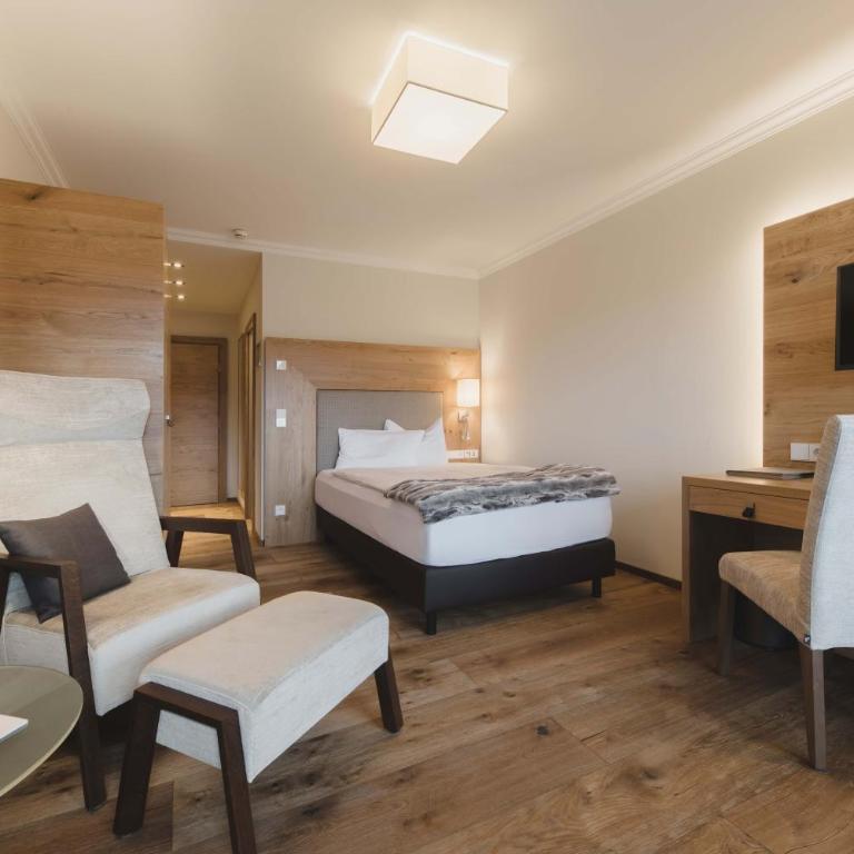 Rosenalp - Gesundheitsresort & Spa - Standard Einzelzimmer mit Bergblick - 1