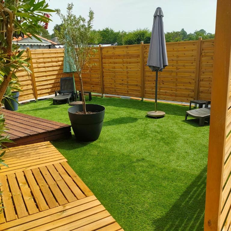 T2 rez-de-jardin Piscine 3x5m près d'Arcachon - Appartamento con 1 Camera da Letto - 1