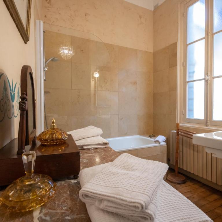 L'Hotel de Panette, Un exceptionnel château en coeur de ville - parking privé cour - Chambre Double ou Lits Jumeaux « Le Marquis de Tristan » - 14