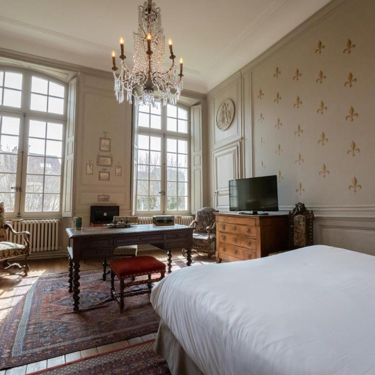 L'Hotel de Panette, Un exceptionnel château en coeur de ville - parking privé cour - Chambre Double ou Lits Jumeaux « Le Marquis de Tristan » - 7