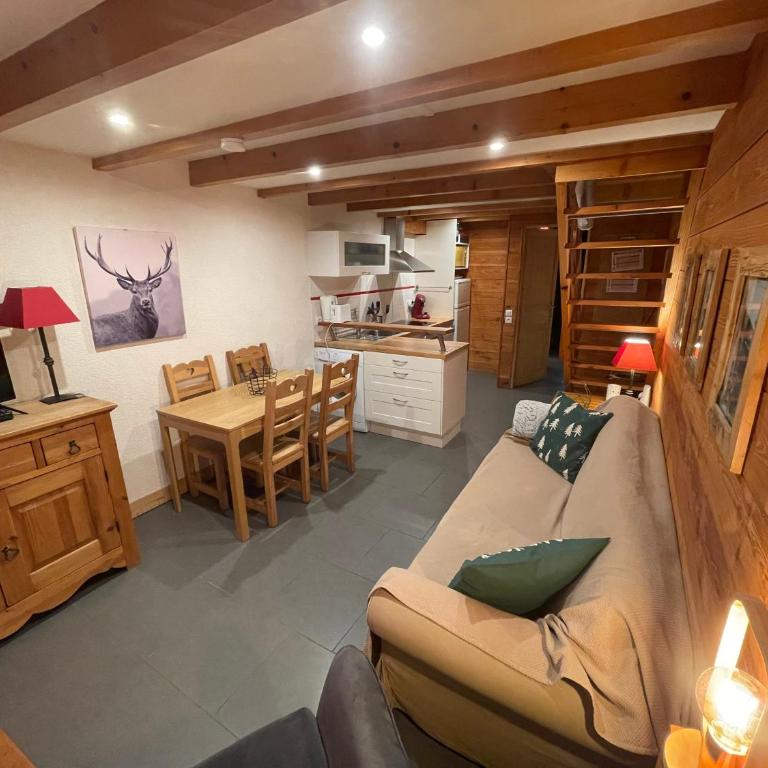 LE PASSE-MONTAGNE Bel appartement avec terrasse dans vieille ferme de montagne rénovée - Two-Bedroom Apartment - 1