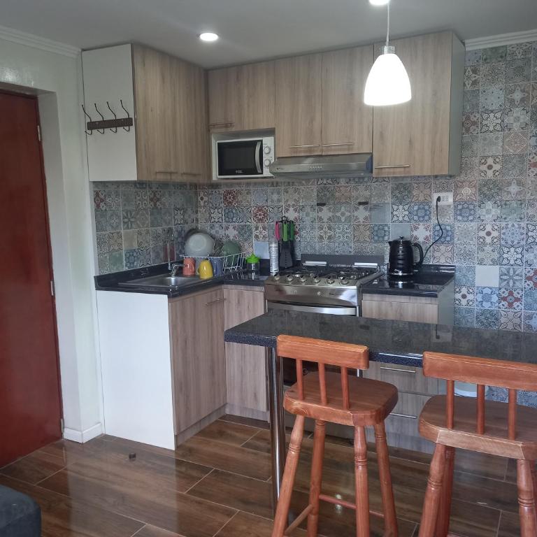 Cabañas y Departamentos Las Palmas, Temuco Depto 1 - Three-Bedroom Apartment - 14